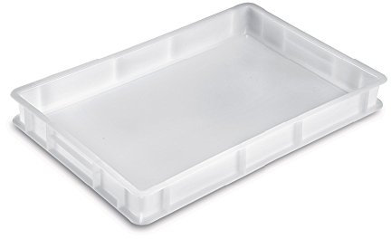 Giganplast - Caisse à pâtons blanche + couvercle, modèle service, dimensions 30 cm x 40 cm x 10 cm