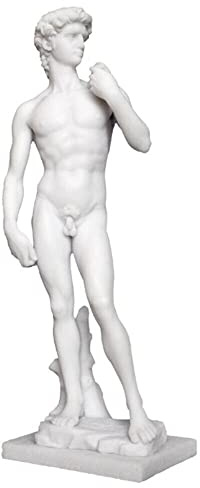 PTC Dekofigur Michelangelos David Nude Nachbildung aus Kunstharz, 25,4 cm
