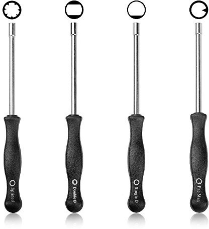 OxoxO Kit d'outils de réglage du carburateur - Carburateur de moteur à 2 cycles Réglage de 4 pièces Set x1, pac Man x1, Simple D x1 et Double D x1