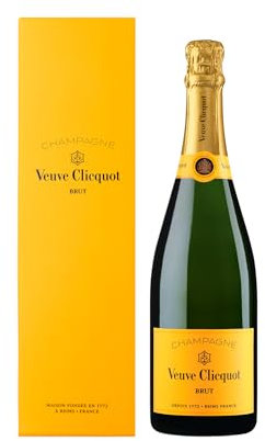 Veuve Clicquot Yellow Label Brut Champagner in Geschenkverpackung, 0,75L