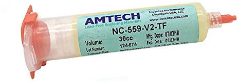 Amtech NC-559-V2-TF - Fundente adherente que no requiere limpieza, crema, NC-559-V2-TF