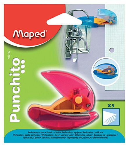 Maped Punchito 1 Hole Punch - Assorted Colours