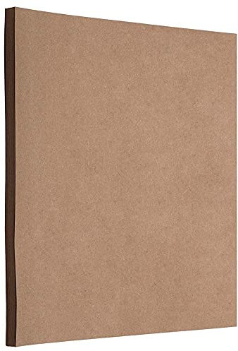 JAM PAPER Matte 60lb Cardstock - 8.5 x 11 Coverstock - 162 gsm - Brown Kraft PaperBag - 50 Sheets/Pack