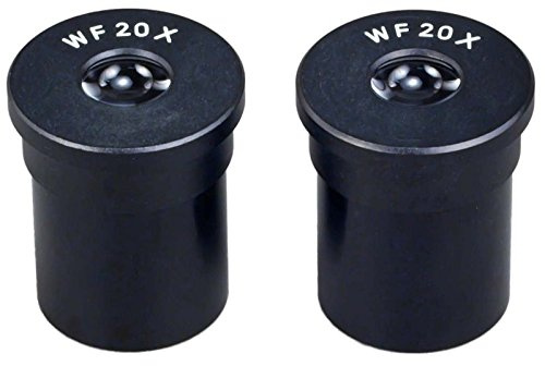 AmScope OMAX A Pair of WF20X Widefield Microscope Optical Eyepiece 23.2mm