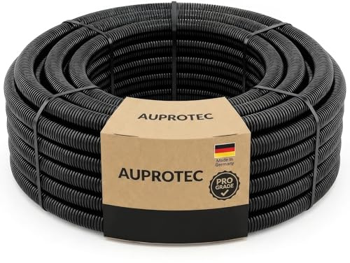AUPROTEC Flexrör kabelrör 2 5 10 25 eller 50 m kabelskydd mård skydd rör ej slitsad