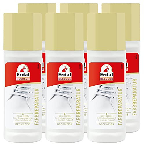 6X Erdal Recolor Farb Reparatur Deckweiss 75 ml - Frisch die Farbe auf