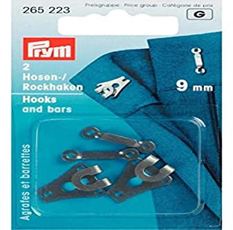 Prym 265223 Hosen/Rockhaken und Stege ST 9 mm schwarz