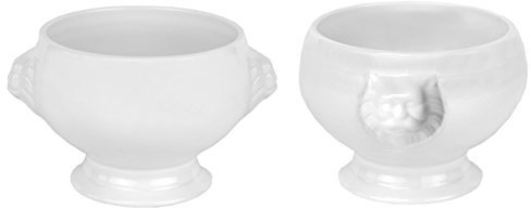 Van Well - Juego de 2 cuencos soperos (0,5 L), diseño con cabezas de león