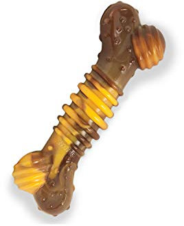 Nylabone Extreme Tough Dog Chew Toy Bone, Durable, Cleans Teeth, Beef & Cheese, Small, for Dogs Up to 11 kg