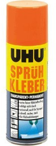 Uhu Sprühkleber permanent transparent Dose 200ml