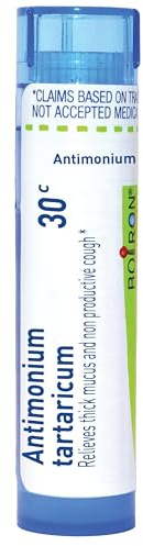 Boiron Antimonium Tartaricum 30C Homeopathic Medicine for Cough - 80 Pellets