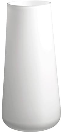 Villeroy und Boch Numa Große Vase Arctic Breeze, 34 cm, Glas, Weiß