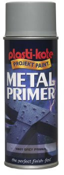 Plasti-kote 10601 400ml Metal Primer - Grey