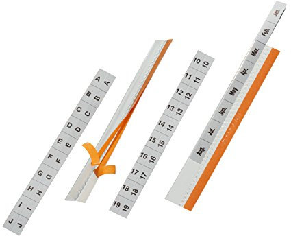 Durable 8403-19 Selbstklebereiter Tabfix, transparent, 5 Stück