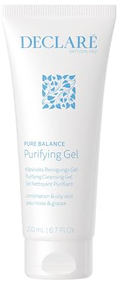 Declaré Pure Balance Purifying Gel 200 ml – Wirkungsvolle Reinigung gegen Unreinheiten mit Panthenol, Stiefmütterchen Extrak & Klettenwurz Extrakt, für Misch- bis fettige Haut, sanfte Gesichtspflege
