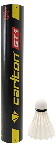Carlton GT1 Volants de badminton, mixte Blanc Tube de 12