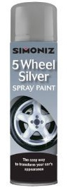 Simoniz 5 Wheel Steel Spray Paint 500ml - Silver