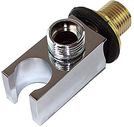 Wandanschlussbogen mit Brausehalterung aus Messing (Bogen-M1)