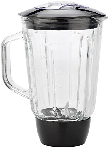 Rosenstein & Söhne Zubehör zu Küchenmaschine Glas: Glas-Mixer-Aufsatz für KM-4212 & KM-6618 (Glasmixer, Küchenmaschine Glasbehälter, Knete)
