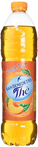 San Benedetto, Thè Freddo alla Pesca, 6x1,5 l Bevanda Dissetante Analcolica, Gusto Fruttato, Tappo Click, Senza Conservanti e Coloranti