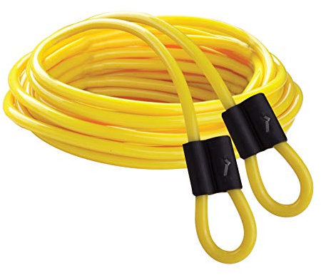 Champion Sports DD Series Double Dutch Licorice Jump Ropes - Yellow, 12-Feet (Set)
