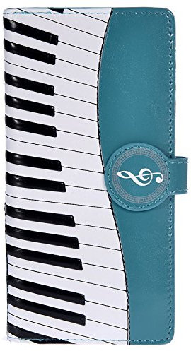 Shag Wear Damen börse mit ReiÃŸverschluss, Klaviersymphonie, groÃŸ, Blaugrün