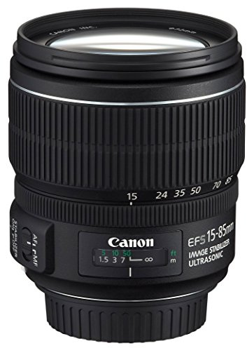 Canon - Objectif EF-S 15-85 mm f/3,5-5,6 IS USM Stabilisateur d'image 4 vitesse (Reconditionné Certifié)