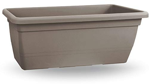 Veca Fioriera Rettangolare Anthea 100 cm, Bianco, Fioriera per Balcone e Terrazzo, Plastica UV Resistente