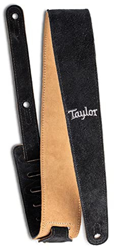 Taylor Gitarrengurt aus Wildleder, Schwarz