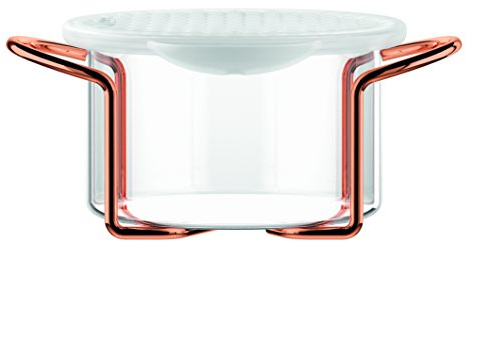 BODUM – HOT Pot Set – Auflaufform mit Deckel aus Silikon, Silikon, durchsichtig, 0,25 l