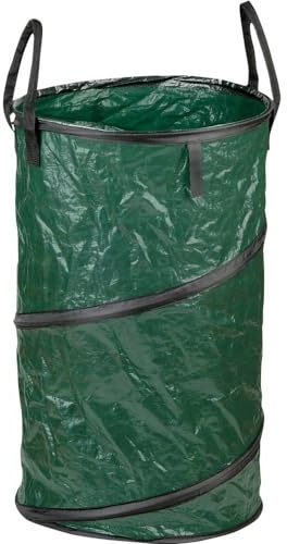 Meister Springsack 160 l - Selbststehend - Witterungsbeständig - Abwaschbar / Stabiler Pop-Up-Sack für Grünabfälle / Abfallsack / Laubsack aus robustem Gewebe / 9960970 | Abwaschbar – Stabiler Pop-Up-Sack für Grünabfälle – Abfallsack – Laubsack aus robustem Gewebe – für Gartenarbeiten