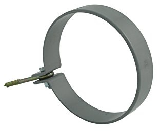MARLEY Fallrohrschelle rund m.Ringschraube DN 105, grau