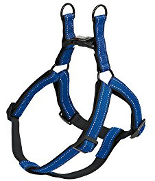 Nobby Vajilla Classic Reflect Soft, Azul y Negro, Pecho: 60/86 cm, Ancho: 25 mm, 1 Unidad