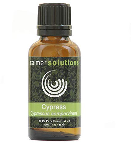 Calmer Solutions Cypress Essential Oil 30ml – 100% Pure & Natural – Fresh Woody Aromatherapy Oil for Calm, Balance & Focus – Ideal for Diffusers, Massage, Skincare & DIY Remedies