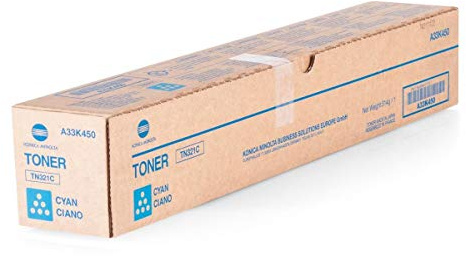 Konica Minolta A33K450 Bizhub C364 Toner, 25000 Seiten, TN321C, cyan