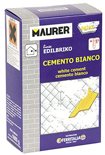 MAURER 14010300 Edil Cemento Bianco (Scatola 1 kg.)