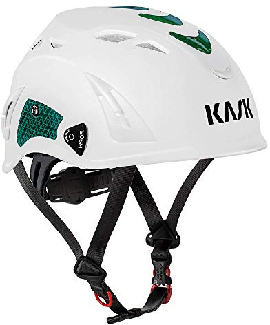Kask industrihjälm Plasma HI VIZ omkrets 51–63 cm i vit/grön Plasma HI VIZ, vit/grön, M, WHE0009-253