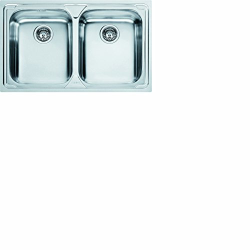 Franke Logica 101.0153.289 Edelstahl Küchen/tisch/Einbau Spüle 2x Becken Textur Seiden, LLX 620-79