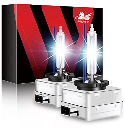 WinPower D3S 35W Lampadina per fari allo xeno Lampada di scarico Sostituire il kit per le lampadine 42V HID auto 8000K Bianco freddo (2 lampade)