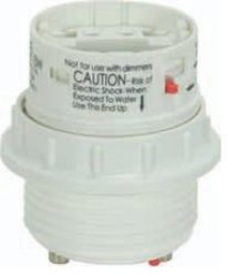Satco 13W G24q-1 GX24q-1 with Ring Electronic CFL Lampholder - 801711