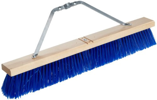 Weiler 44590 24 Block Size, Hardwood Block, Stiff Blue Polypropylene Fill, Contractor Coarse Sweeping Broom