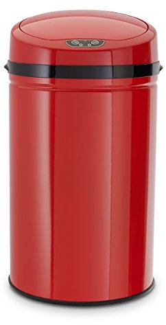 Poubelle de salle de bain Echtwerk à infrarouge - 9 l Rot