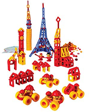 Plasticant Mobilo Konstruktions-Set II, 424 Teile - Kreatives Konstruktionsspielzeug made in Germany - bauen, spielen, lernen für Kinder 3 - 8 Jahre