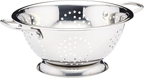 KitchenCraft Colador, Escurridor, Acero Inoxidable, Doble Mango, 24 cm