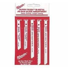 Milwaukee Electric - U-SHANK WOOD AND METAL ASSORTMENT 5 PK