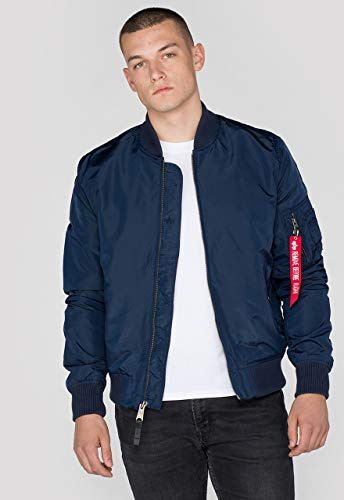 ALPHA INDUSTRIES MA-1 TT Chaqueta, Azul (Rep.blue 07), L para Hombre