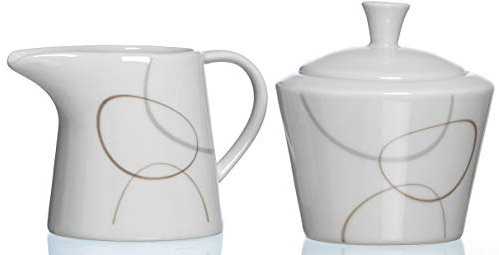 Ritzenhoff & Breker Zuckerdose und Milchkännchen Alina Marron, 2-teilig