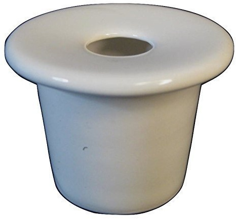 Large White China Ceramic Porcelain School Desk Inkwell Ink Pot Liner Insert