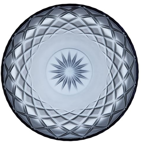 Lyngby Glas Sorrento Platte, Servierplatte, 30 cm, Blau
