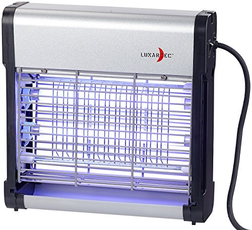Lunartec Insektenkiller: UV-Insektenvernichter IV-512 mit austauschbarer UV-Röhre, 12 Watt (Hochspannungs-Insektenvernichter, Lampe, Motten)